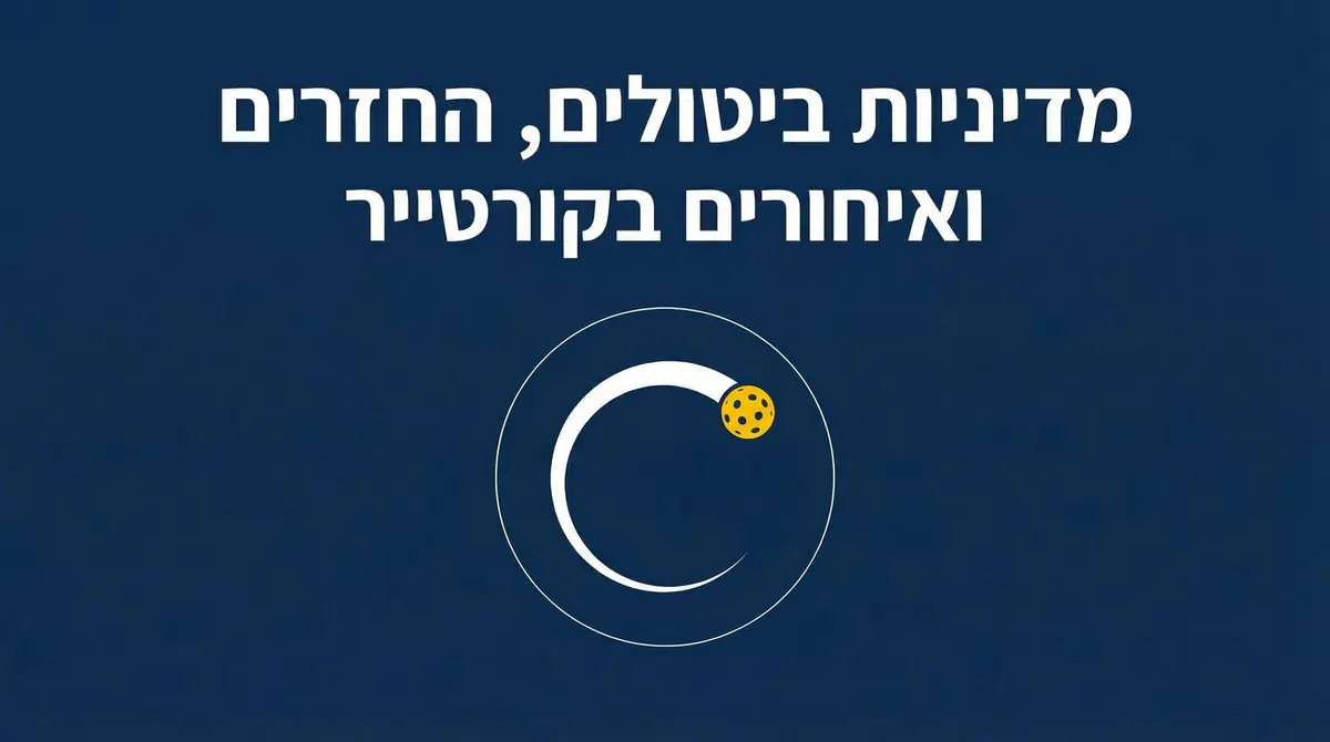 מדיניות ביטולים, החזרים ואיחורים בקורטייר